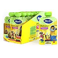 Los mejores  - Hero Baby - Mi Fruta - Bolsita de Fruta con Plátano y Fresa- Sin Azúcares Añadidos- para Bebés a Partir de los 12 Meses…